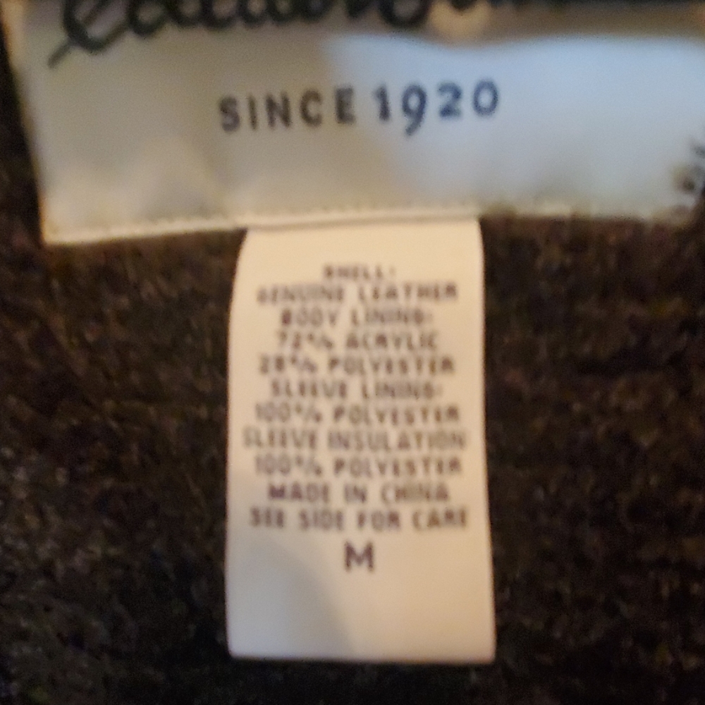 Eddie Bauer Leather Coat - Picture 5 of 5
